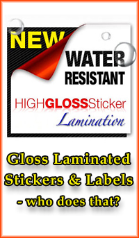 >>Enhance(tm) Laminated Sticker, Labels